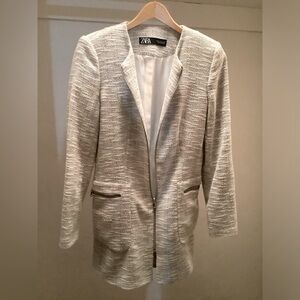 NWOT Zara Jacket women’s nubby cotton M